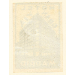 Hotel Gran Via - Madrid / Spain (small) (Vintage Luggage Label)