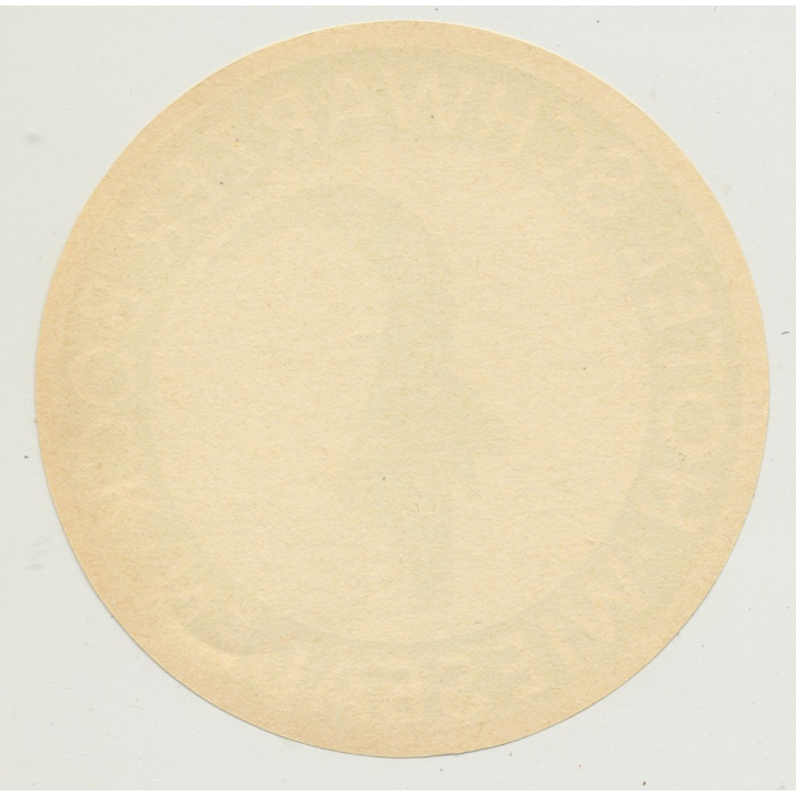 Hotel Schwarzer Bock - Wiesbaden (Vintage Luggae Label Ø 9 CM)