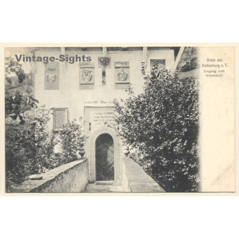 Rothenburg o.d. Tauber / Germany: Eingang Zum Kaiserstuhl (Vintage PC 1905) Rothenburg o.d. Tauber / Germany: Eingang Zum Kaiserstuhl (Vintage PC 1905)