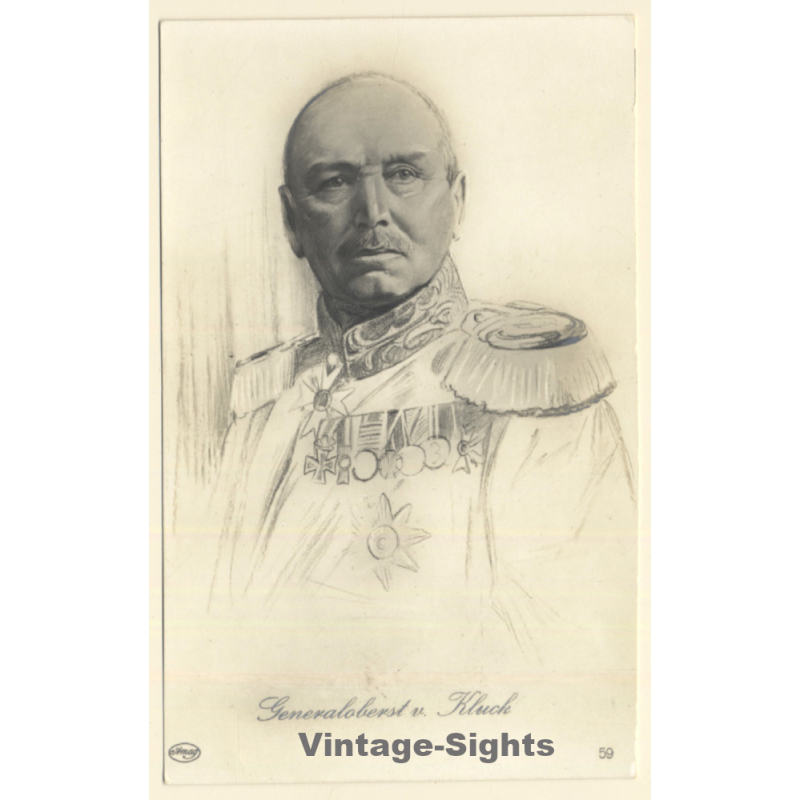 WW1:Generaloberst v. Kluck (Vintage Artist PC ~1910s)