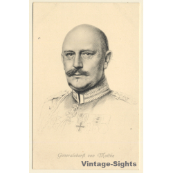 WW1: Generaloberst von Moltke (Vintage Artist PC ~1910s)