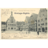Rothenburg o.d. Tauber / Germany: Marktplatz - Rastrinkstube - Post (Vintage PC 1904)