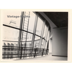 Francois Lahaut (1960): Palais Des Beaux Arts Bruxelles - Architectural Details Of Glass Facade (Vintage Photo ~1980s/1990s)