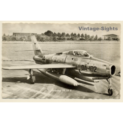 Jagdbomber FR 84 F - Bundeswehr / Aviation (Vintage RPPC 1960)