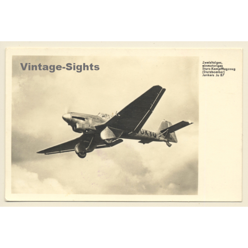 Sturzbomber Junkers Ju 87 / Aviation (Vintage RPPC 1942) Sturzbomber Junkers Ju 87 / Aviation (Vintage RPPC 1942)