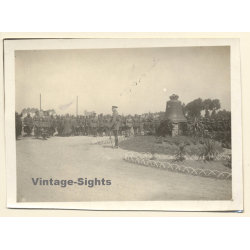 WW1: Memorial Ceremony Battle Of Messines / General Plumer *2 (Rare Vintage Photo ~1917/1918)