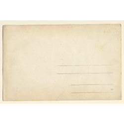 Great Take Of A Pretty Girl & Her Pomeranian Dog (Vintage RPPC  1910s/1920s)