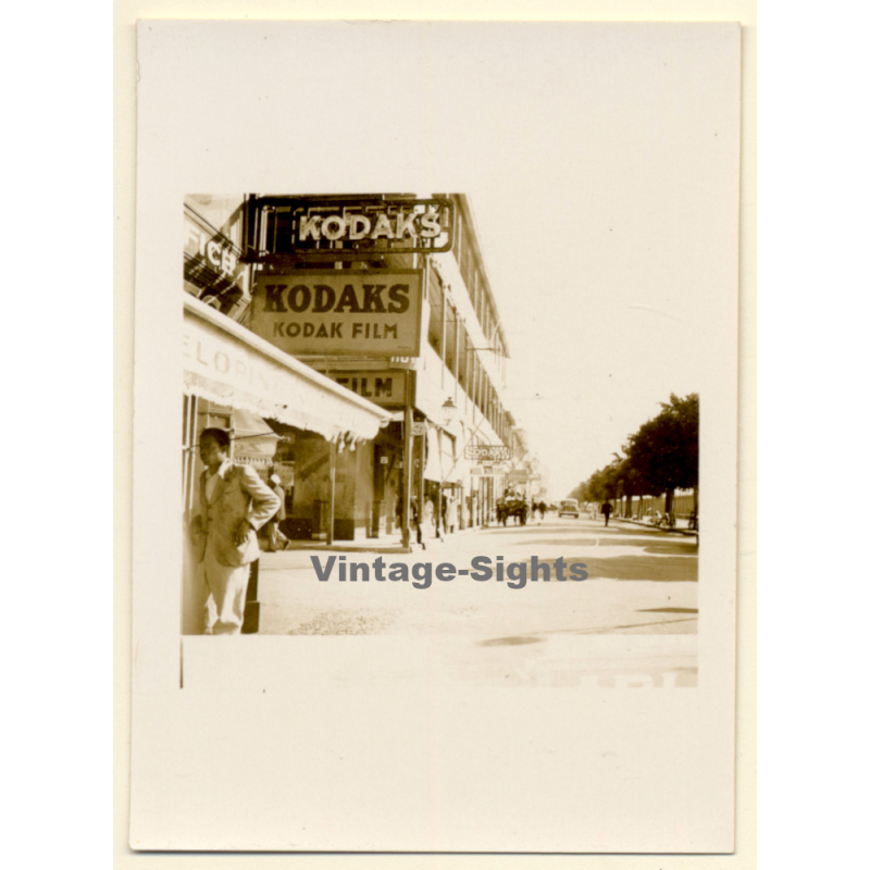 Africa: Kodak Store - Woolworths - Street Scene (Vintage Photo ~1930s/1940s)
