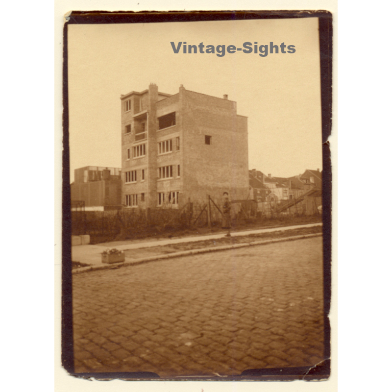 Belgium?: Functionalism Building / Architecture - Bauhaus (Vintage Photo ~1920s/1930s)