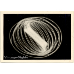 Experimental Art: Light Circles (Vintage Photo ~1940s/1950s)
