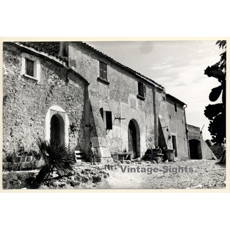 Mallorca: Large Rustic Finca / Marés (Vintage Photo ~1960s)