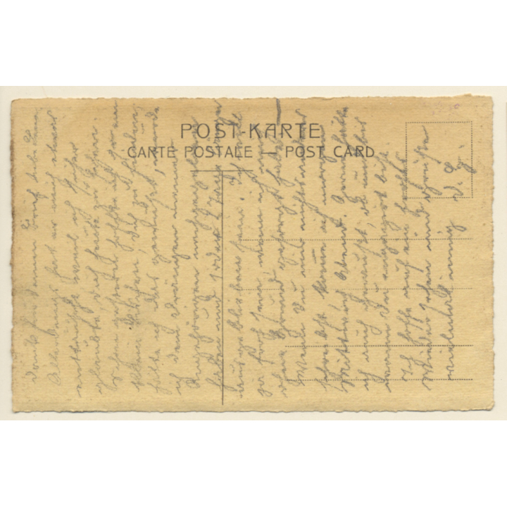 Rothenburg o.d. Tauber: Old Town / Etching by Anna Siebert (Vintage PC  ~1910s/1920s)