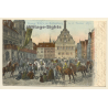 Rothenburg o.d. Tauber: Einzug Tilly's 1631 (Vintage PC 1904)