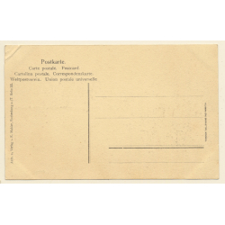 Vorbach (Rothenburg o.d. Tauber): Wirtschaft Johann Dürr - Spinnerin - Tracht (Vintage PC ~1900s/1910s)