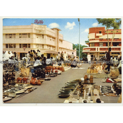 Léopoldville / Congo: Ivory And Wood Market / Pepsi Cola (Vintage Postcard 1965)
