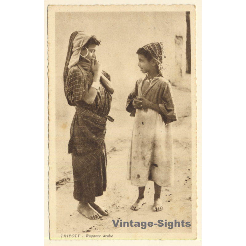 Tripoli / Libya: Ragazze Arabe - Native Kids / Ethnic (Vintage PC 1928) Tripoli / Libya: Ragazze Arabe - Native Kids / Ethnic (Vintage PC 1928)