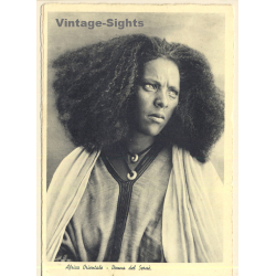 Africa Orientale / Eritrea: Native Serae Woman / Ethnic - Hairstyle (Vintage PC 1920s/1930s)