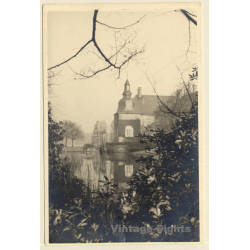Dorsten / Germany: Water Castle Lembeck (Vintage RPPC ~1930s)
