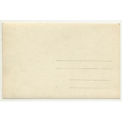 Colonial Master Conducts Native Force Publique Orchestra / Congo (Vintage RPPC B/W ~1930s)