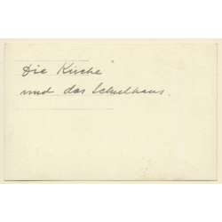 Lungsund / Sweden: Lundsbergs kyrka / Church (Vintage RPPC ~1930s/1940s)