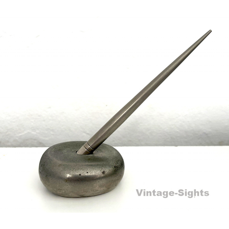 Vintage Pen Holder With Original Pen / Filler Bracket (Stationary ~1960s)