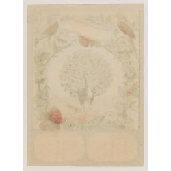 Peacock, Birds & Flowers / Art Nouveau (Vintage Chromo Litho Label ~1910/1920s)