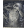 Erotic Study by Pjotr Van Moock: Nude Underwater Cry / Experimental (Vintage XL Photo 40 x 30 CM 1980s)