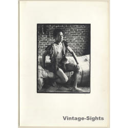 Pjotr Van Moock: Portrait Of A Dark-Skinned Ballet Dancer (Vintage XL Photo 30 x 21 CM 1980s)
