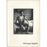Pjotr Van Moock: Portrait Of A Dark-Skinned Ballet Dancer (Vintage XL Photo 30 x 21 CM 1980s)