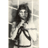 Erotic Study by Pjotr Van Moock: Nude Female In Leather Strap Bikini (Vintage XL Photo 44 x 27 CM 1980s)