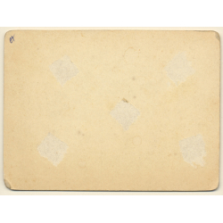 4 Young Siblings In Garden / Sisters - Baby (Vintage Cabinet Card ~1900s/1910s)