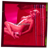Erotic Study: Slim Blonde Semi Nude Behind Pearl Curtain *7 (Vintage Diapositive KORENJAK 1970s/1980s)