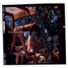 Erotic Study: Nudist Couple On Veranda / Sun - Shadow (Vintage Diapositive KORENJAK 1970s/1980s)