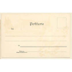 München: Maschinen-Ausstellung / Wappen (Vintage PC Litho 1890s/1900s)