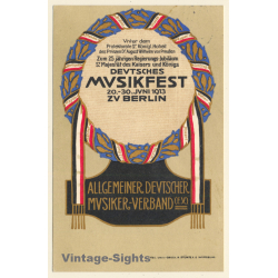 Berlin: Deutsches Musikfest 20.-30. Juni 1913 (Vintage Artist PC)