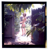 Erotic Study: Bikini Girl In Backyard / Pin-Up (Vintage Diapositive KORENJAK 1970s/1980s)