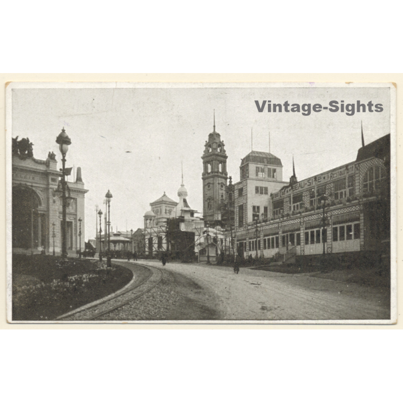 Exposition Universelle Bruxelles 1910/ Grand Café Beau-Site (Vintage PC)