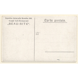 Exposition Universelle Bruxelles 1910/ Grand Café Beau-Site (Vintage PC)