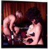 Erotic Study: 2 Semi Nude Females & Man Play Strip Poker (Vintage Diapositive KORENJAK 1970s/1980s)