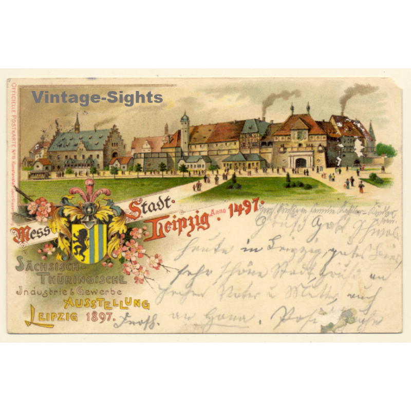 Leipzig: Industrie & Gewerbe Ausstellung 1897 / Ansicht 1497 (Vintage PC Litho)