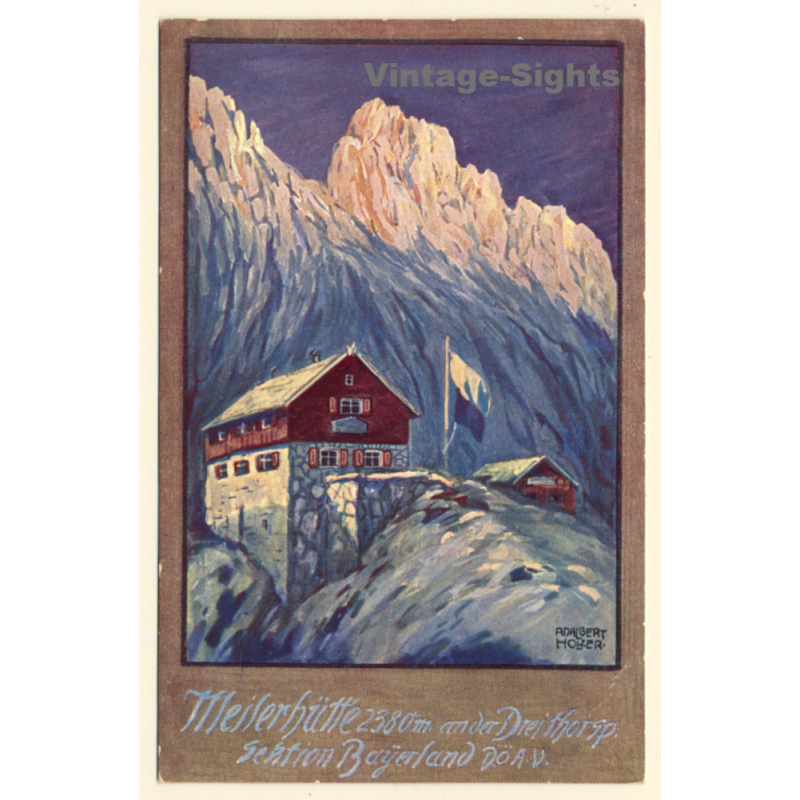 Adalbert Holzer: Meilerhütte / Garmisch-Partenkirchen (Vintage PC 1920s/1930s)