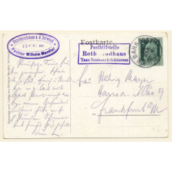 R.Reschreiter: Rotwandhaus - Berge - Skifahrer (Vintage PC 1913)