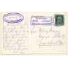 R.Reschreiter: Rotwandhaus - Berge - Skifahrer (Vintage PC 1913)