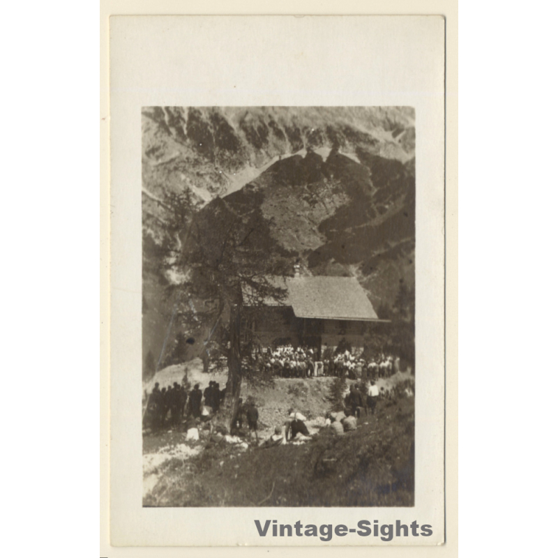 Tirol: Hallerangerhaus *2 / Berghütte / Mountains (Vintage RPPC 1924) Tirol: Hallerangerhaus *2 / Berghütte / Mountains (Vintage RPPC 1924)