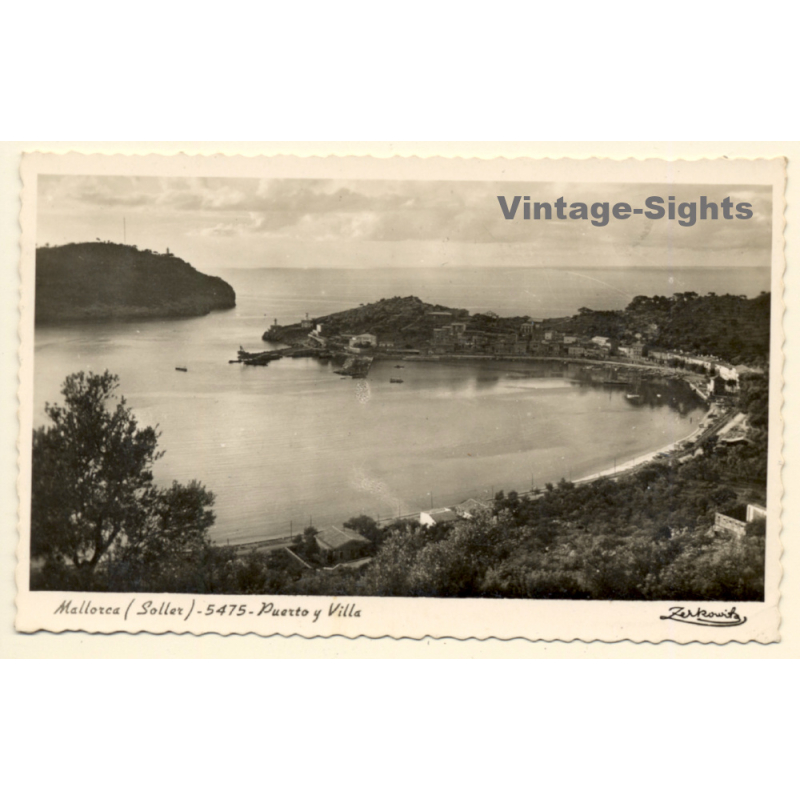 Mallorca / Baleares: Soller - Puerto Y Villa (Vintage RPPC Zerkowitz) Mallorca / Baleares: Soller - Puerto Y Villa (Vintage RPPC Zerkowitz)