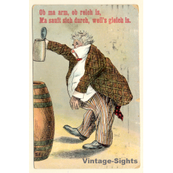Beer Drinking - Humor - Alcohol - Mug (Vintage PC 1925)