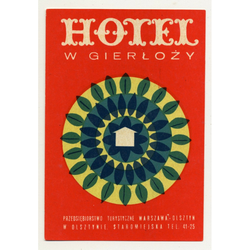 Hotel W Gierlozy - Warszaw / Poland (Vintage Luggae Label)