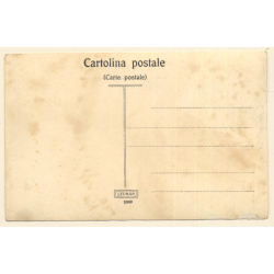 Italo-Turkish War (1911-1912): Italian Soldiers Near Howitzer (Vintage RPPC)