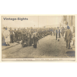 Italo-Turkish War (1911-1912): Landing Of The Troops October 1911 *2 (Vintage RPPC)