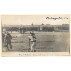 Colony Tripoli Italiana: Landing Of The Troops October 1911 *3 (Vintage RPPC)